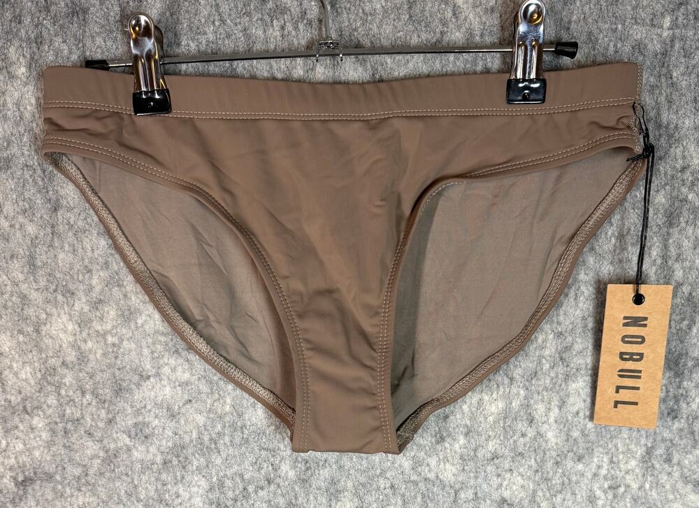 NEW NO BULL Womens Brown Swimsuit Bottom Medium